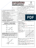 Apostila de Geometria Analítica I (11 Páginas, 88 Questões, Com Gabarito)