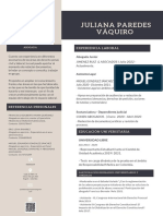 Curriculum Abogada - Juliana Paredes Vaquiro