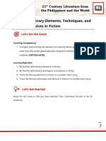 Module 4. Lit. Literary Elements, Devices, and Techniques in Fiction