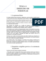 Tema 4. Derecho de Personas