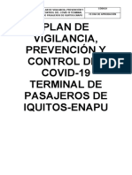 Plan de Vigilancia, Prevención y Control Del Covid-19 Terminal de Pasajeros de Iquitos-Enapu