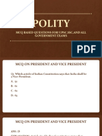 Polity - 2 MCQ