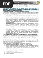 Desarrollo Competencias Estableciendo Relaciones Entre Los Conocimientos Previos y Aprendizajes Nuevos