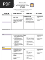 Weekly Home Learning Plans MAPEH9