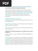 Guia de Estudio - U3 - Sectores Economicos de Colombia - CS - Grado 4