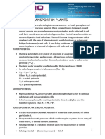 Transport in Plants