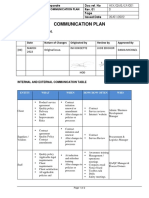 Communication Plan