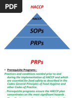 HACCP, PRPS, SOPs