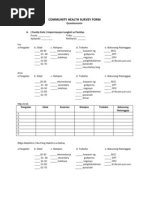 Community Health Survey For1