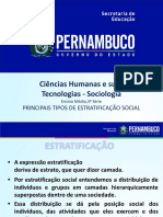 Principais Tipos de Estratificação Social