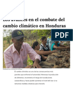 Los Avances en El Combate Del Cambio Climático en Honduras - EL PNUD en Honduras