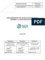 Procedimiento de Trabajo Seguro para Tendido y Cableado Eléctrico