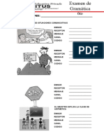 Examen de Gramatica 6to