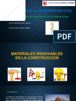 Materiales Renovables en La Construcción II