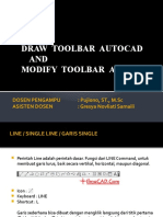 Draw&modify Toolbar Autocad