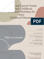 History and Current Trends in Early Childhood Education