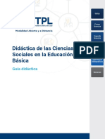 Guía Didáctica Didactica de Las Ciencias Sociales