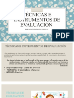 Técnicas e Instrumentos de Evaluación..