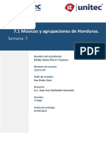 7.1 Músicos y Agrupaciones de Honduras