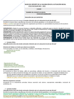 Indicaciones - Reporte de Valoracion Inicial 2022 - 2023