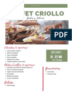 Buffet Criollo 2022