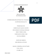 INFORME DE MEJORA DE PRODUCTOS Y PROCESOS Tic