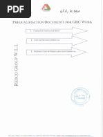 C823-3-DOC-PRQ-CIV-016 - Pre-Qualification For Ms REDCO For GRC Works