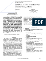 Study and Simulation of Five-Story Elevator Controller Using VHDL