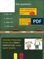 Direct Proportion Problems