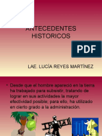 Antecedentes Historicos de La Administracion