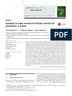 Pyrolysis in Auger Reactors For Biochar and Bio-Oil Production: A Review