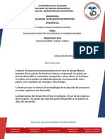 Evaluacion de Proyectos en El Desarrollo Economico Regional