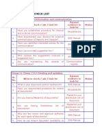 Audit Checkpoint & Questions - Clausewise