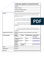 Initiation en Thérapie Cognitivo-Comportementale