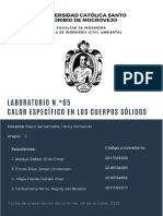 Laboratorio N°05 - Calor Específico en Los Cuerpos Sólidos - Docx - Compressed