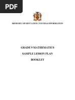 NMP - Grade 9 Sample Mathematics Lesson Plan Booklet - 20203008 - v2