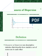 Measures of Dispersion