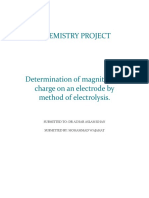 Wajahat Project (Charge On An Electrode by Electrolysis)