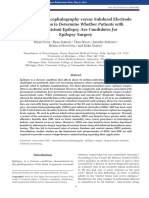 Stereoelectroencephalography Versus Subdural Electrode