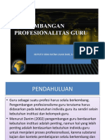 Pengembangan Profesionalitas Guru