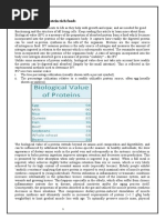 Biological Value of Protein Rich Foods