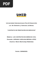 Contrato de Prestación de Servicios.