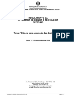 REGULAMENTO 14 Semana Da Ciencia e Tecnologia 2018 1