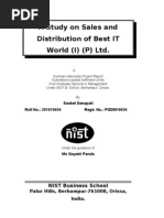 A Study On Sales and Distribution of Best IT World (I) (P) LTD