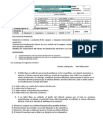 Evaluación Supletorio de Tecnología de Taller