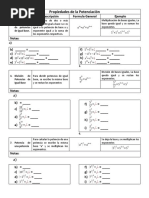 Propiedades de La Potenciación - Exámen