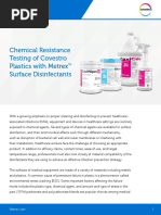 Chemical Resistance Testing of Covestro Plastics With Metrex Surface Disinfectants