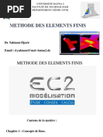 Presentation-Chapitre 1-Principes de La Methode Des Elements Finis