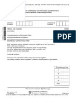 Travel and Tourism Paper1 2007 June (Igcse)