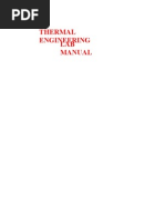 Thermal Engineering LAB Manual